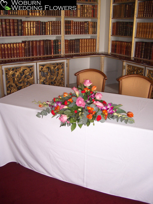 Registrar's table arrangement in the Library